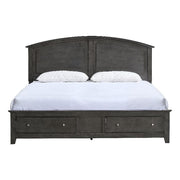 Hammond King Bed Gray by Glory Furniture – Wood, Grey, Model G5405B-KSB