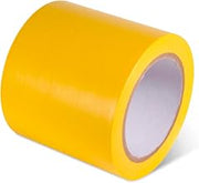 Global Industrial Safety Tape, 4" W x 108'L, 5 Mil, Yellow, 1 Roll
