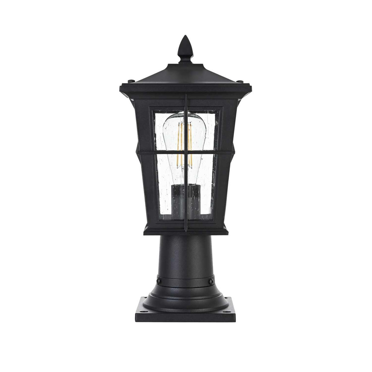 One Light Outdoor Post Mount Black by Bodine – Black