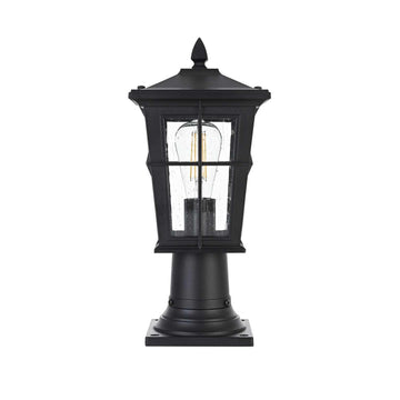 One Light Outdoor Post Mount Black by Bodine – Black