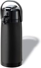Service Ideas ECA22PBL Eco-Air Airpot, 2.2 Liter Capacity, Black Lid, Pump Style, Black Plastic (Case of 6)