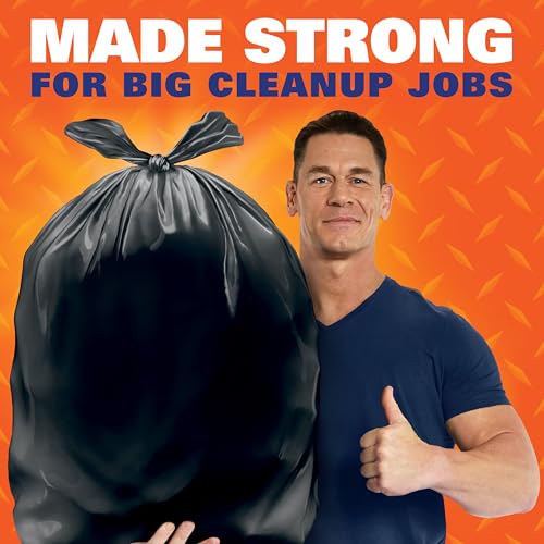 Hefty 40 Count (Pack of 6) / Easy Flaps 30 Gallon - 40 Count / Black Trash Bags