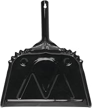 HUBERT Dust Pan Black Metal - 12"L x 7"W x 3/4"H