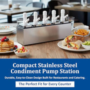 San Jamar 5 Pumps / Stainless / 1 Pump Dispensers