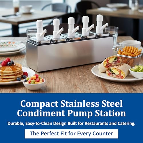 San Jamar 5 Pumps / Stainless / 1 Pump Dispensers