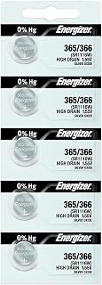Energizer 365 Button Cell Silver Oxide SR1116W Watch Battery Pack of 5 Batteries