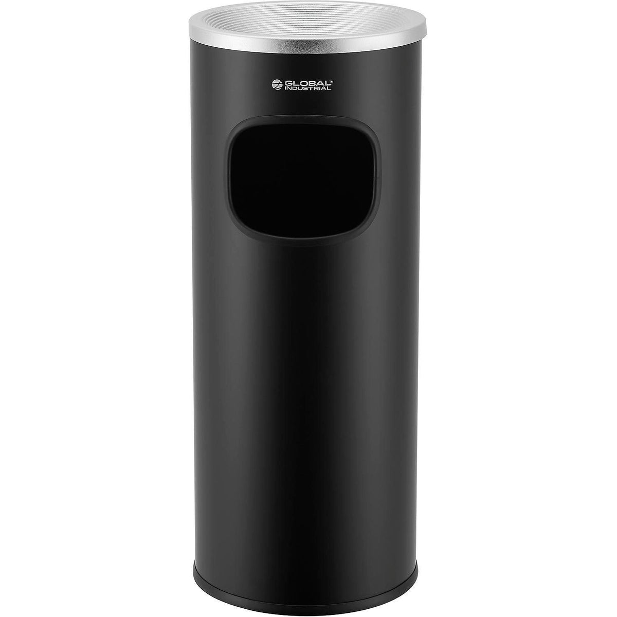 Steel Ashtray Trash Can by Global Industrial – Steel, Black, Model EK9948-L