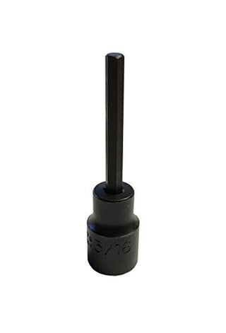 Stanley 3/8" Drive Hex Bit Impact Socket by Proto – 3/8", Forged Alloy Steel, Black, Model J72903/16