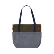 The Market Tote by hedley & bennett – 1008 cubic_inches, Cotton, Olive, Model The Market Tote - Olive