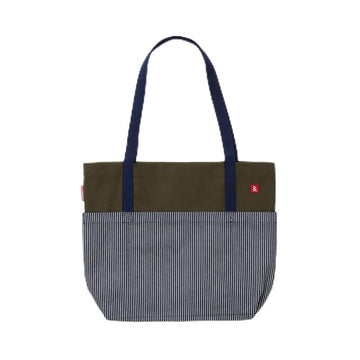 The Market Tote by hedley & bennett – 1008 cubic_inches, Cotton, Olive, Model The Market Tote - Olive