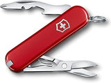 Victorinox Jetsetter Swiss Army Knife, 7-Function Pocket Knife, Red | Swiss-made pocket knife, durable scales, compact EDC, travel and outdoor use