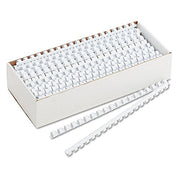 Fellowes White / 3/8", 55 Sheet Capacity / 3/8" White 100Pk Combs & Spines