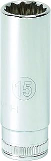 GEARWRENCH 1/4" Drive 6 Pt. Deep Socket, 15mm - 80150
