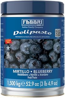 Fabbri Delipaste Blueberry Flavoring Compound, 3.3 lb | For Gelato, For Ice Cream, For Soft Serve, For Pastry and Confectionary, 1 Tin