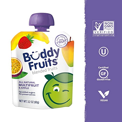 Buddy Fruits Fruit Variety Pack / 3.2 Ounce (Pack of 24) / 1 Fruit Cups