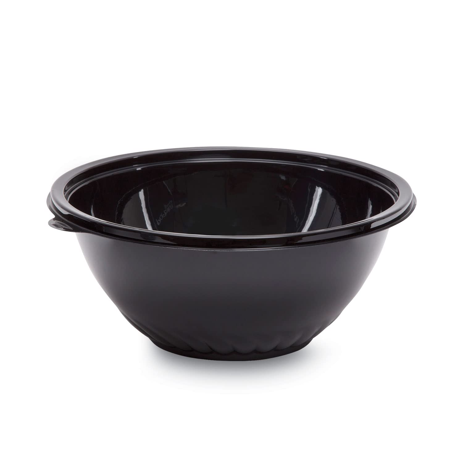 Caterline Pack N' Serve Plastic Bowl, 160 Oz, Black, 25/Case