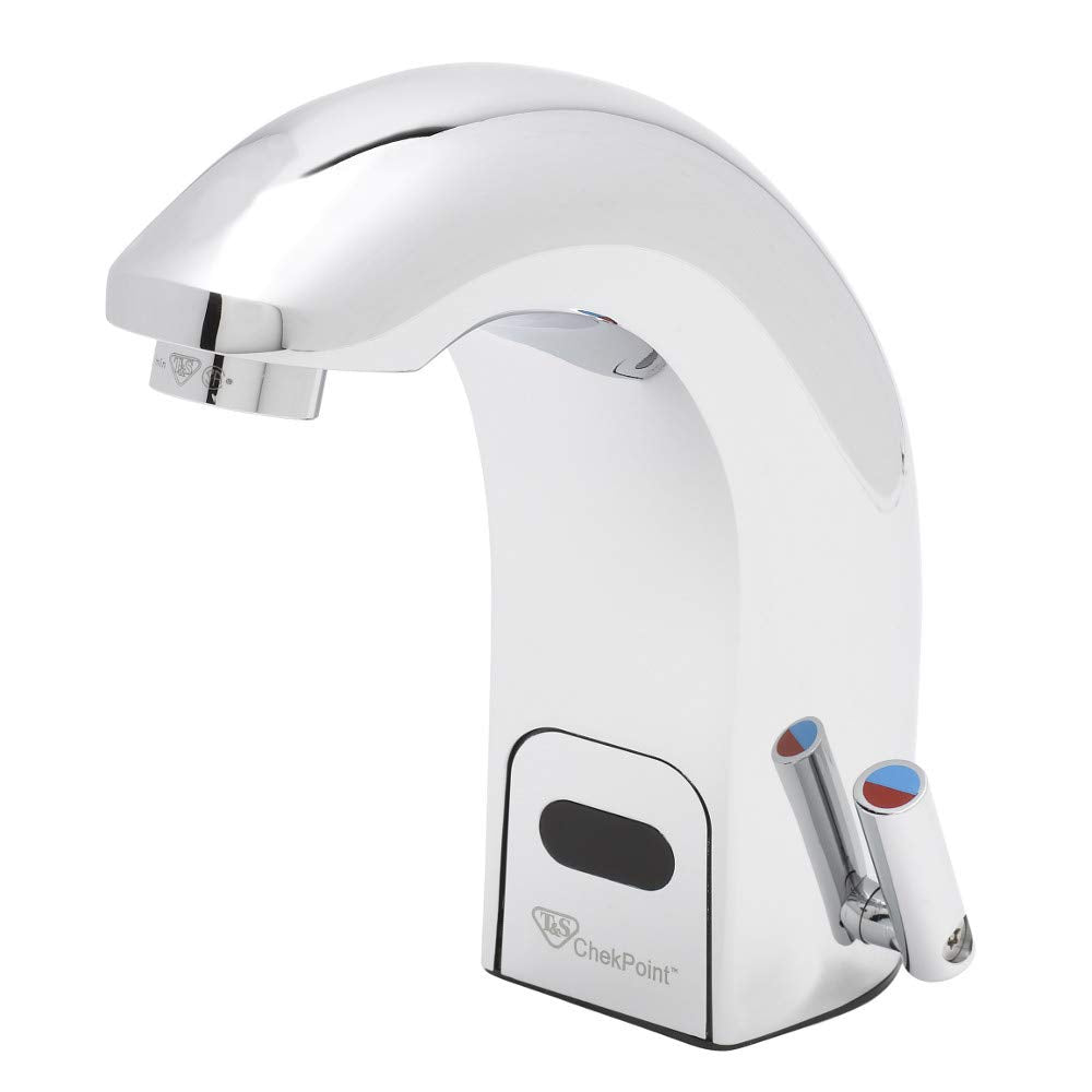 ChekPoint Electronic Above Deck Faucet by T&S Brass – Brass, Model EC-3142