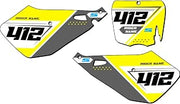 10-20 SR/FWE CX 50 SG65 Custom MX Number Plates Senge Graphics Kit Compatible with COBRA