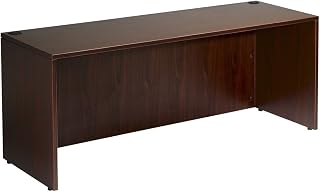 Boss Office Products Desk Shell 71 in Wide x 36 in Deep in Mahogany (N101-M)