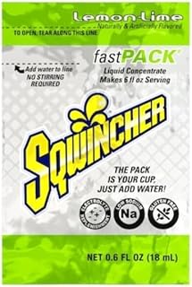 Sqwincher Fast Pack Lemon-Lime Liquid Concentrate 159015308-1 Each