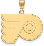 Philadelphia Flyers Large (3/4 Inch) Pendant (14k Yellow Gold)