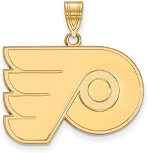 Philadelphia Flyers Large (3/4 Inch) Pendant (14k Yellow Gold)