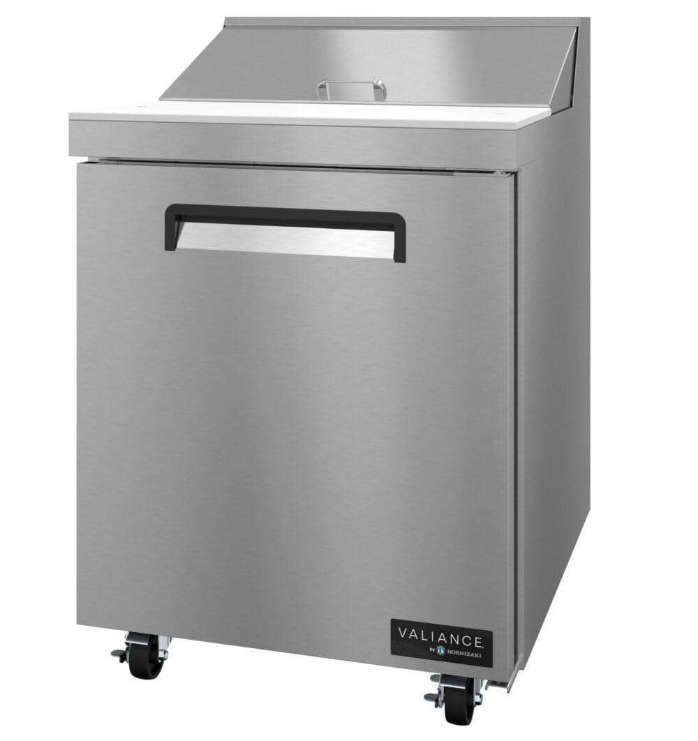 Valiance Commercial Sandwich Prep Refrigerator by HOSHIZAKI – 6.33 cubic feet, 6.33 cubic_feet, stainless steel finish, Model VSR27A-8
