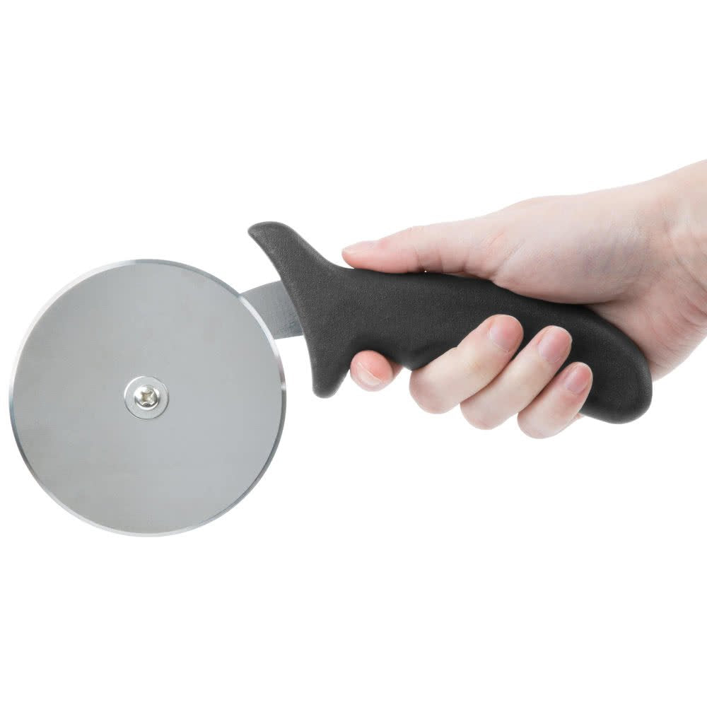 4" Plastic Handle Pizza Cutter by Royal Industries – Black, Model ROY PC 4 P