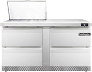 Continental SW60-12M-D Mighty Top Sandwich Unit 4 Drawers 60in