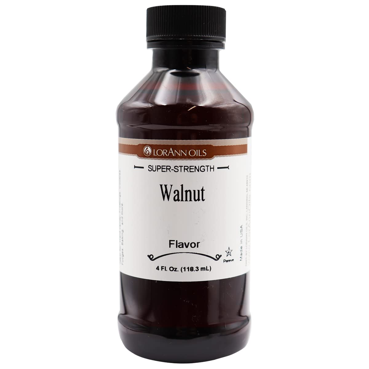 LorAnn Walnut SS Flavor (formally black walnut) by LorAnn Oils – 4 ounce, Cream to Light Brown, Model 0200-0800