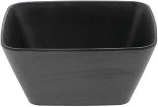 HUBERT Black Serving Bowl Rounded Corner Square - 7"L x 6 1/2"w x 3 1/10"H