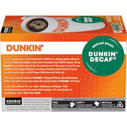 Dunkin' Decaf Medium Roast / 10 Count (Pack of 6) / 1 Single-Serve Capsules & Pods
