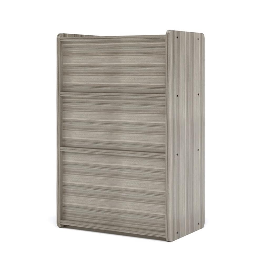 School Age Shelf Storage by Tot Mate – Ready-To-Assemble, 3/4" Thick Industrial Grade Wood Composite Core With Laminate Surfacing, Shadow Elm Gray, Model TMS401R.0W92