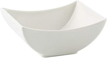 CAC China SHA-B42 Sushia 1 oz Porcelain Square Bowl, 2-3/4" by 2-1/8" by 1-1/4", Bone White (Box of 72)