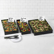 Rectangular Tray by American Metalcraft – 16" x 15" x 1.8", Iron, Black, Model MTB1512