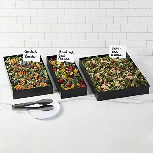 Rectangular Tray by American Metalcraft – 16" x 15" x 1.8", Iron, Black, Model MTB1512