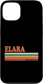 Elara Retro Personalized First Name Vintage Stripes Case for iPhone 13