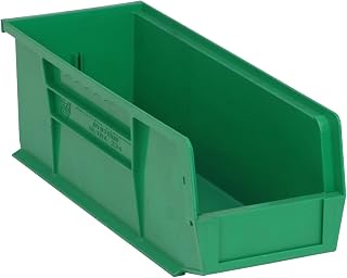 QUANTUM STORAGE SYSTEMS K-QUS234GN-6 6-Pack Ultra-Stack and Hang Bins, 14-3/4" x 5-1/2" x 5", Green