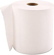GEN HWTWHI Hardwound Roll Towels, 1-Ply, White, 8-Inch x 600 ft, 12 Rolls/Carton