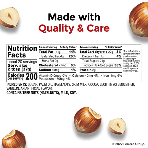 Nutella 26.5 Ounce (Pack of 1) / Brown / 1 Chocolate & Hazelnut Spreads