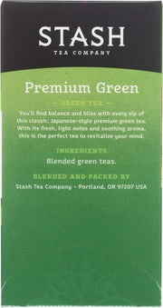 Tea Stash Premium Green Tea - Pack Of – 8 Ounces, Pack of 6, Model 00372002