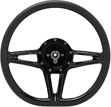 Billet Specialties Steering Wheel 14in D-Shape Victory Black