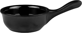 Elite Global Solutions RFP-6 Ramekin Frying Pan, 4" Dia. x 1 1/2" h., Melamine, Black (Pack of 6)