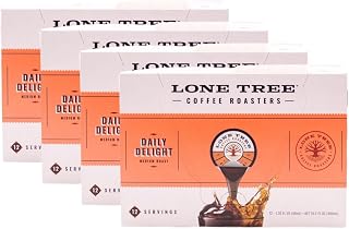 Java House Lone Tree Single-Serve Coffee Pods – Premium 100% Arabica Liquid Concentrate – Daily Delight Medium Roast – 48 Pods – Ready Hot or Iced