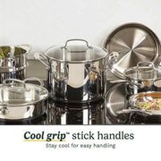 Cuisinart Stainless Steel / 1.4L, 2.4L, 2.8L, 7.6L, 20cm, 25cm / 11 Piece Cookware Sets