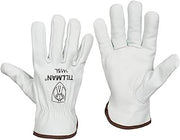 Tillman 1415L Top Grain Goatskin Drivers Gloves - L, White