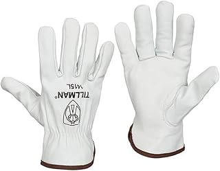 Tillman 1415L Top Grain Goatskin Drivers Gloves - L, White