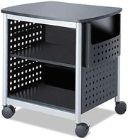 Safco Scoot Deskside Utility Cart & Multi-Use Printer Stand, Desk Organizer, Mobile Rolling Cart with Adjustable Shelf