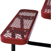 Global Industrial Red / 81D x 81W x 29.5H in / Industrial Picnic Tables