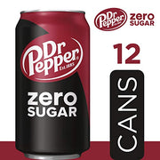 Dr Pepper Zero Sugar / 12 Fl Oz (Pack of 24) / Red Soft Drinks